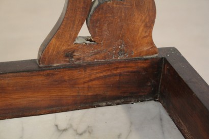 WC, Louis-Philippe, Carrara Marmor, Walnuss, 800, hergestellt in Italien, #antiquariato, #altrimobili, #dimanoinmano