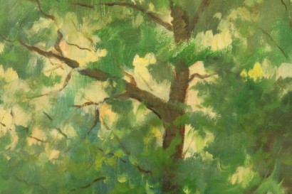 arte del siglo XX, 1900, 900, Tullio Giovenzani (1907-1975), aceite de pinturas, óleo sobre lienzo, obras giovenzani, paisajes, ríos, #arte, #novecento, #dimanoinmano