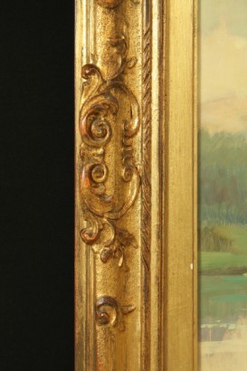 arte del siglo XX, 1900, 900, Tullio Giovenzani (1907-1975), aceite de pinturas, óleo sobre lienzo, obras giovenzani, paisajes, ríos, #arte, #novecento, #dimanoinmano