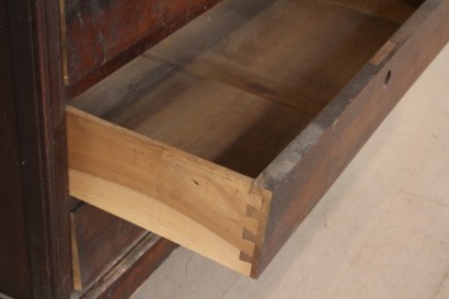 Charles X Gustav Dresser, walnut, solid wood, 800, 1800, made in italy, #antiquariato, #cassettoni, #comò, #dimanoinman