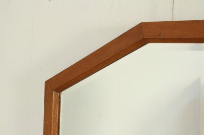 #dimanoinmano, #modernariato, #complementi, Spiegel, Eiche, 40 Jahre, hergestellt in Italien, italienische Produktion