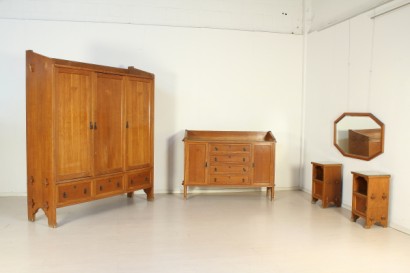 #dimanoinmano, #modernariato, #complementi, Spiegel, Eiche, 40 Jahre, hergestellt in Italien, italienische Produktion