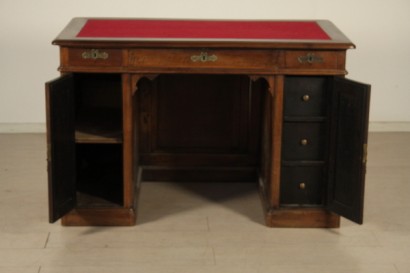 Desk, walnut, solid wood, 800, made in italy, #antiquariato, #scrivanie, #scrittoi, #dimanoinmano