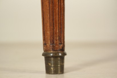 Desk, brass, leather, mahogany, neoclassical, 900, made in italy, #bottega, #mobiliinstile, #dimanoinmano