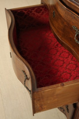 Dresser, walnut, solid wood, Provençal, 900, made in italy, #bottega, #mobiliinstile, #dimanoinmano