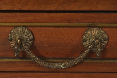 Desk, brass, leather, bronze, mahogany, 900, England, #bottega, #mobiliinstile, #dimanoinmano