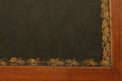 Desk, brass, leather, bronze, mahogany, 900, England, #bottega, #mobiliinstile, #dimanoinmano