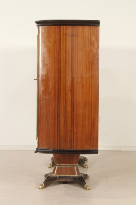 Mobile, de 50 años, palisandro, vidrio, latón decoración pintada, hecha en Italia, #modernariato, #mobilio, #dimanoinmano