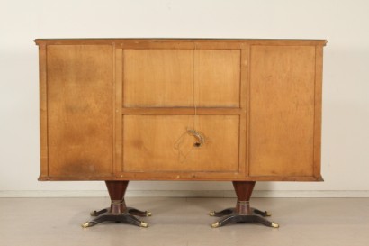 Mobile, de 50 años, palisandro, vidrio, latón decoración pintada, hecha en Italia, #modernariato, #mobilio, #dimanoinmano