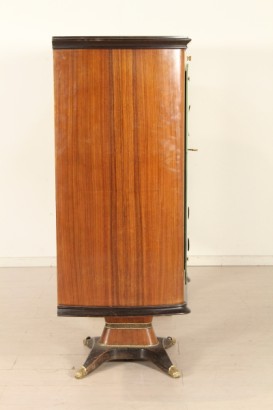 Mobile, de 50 años, palisandro, vidrio, latón decoración pintada, hecha en Italia, #modernariato, #mobilio, #dimanoinmano