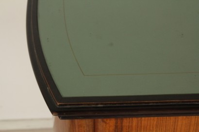 Mobile, de 50 años, palisandro, vidrio, latón decoración pintada, hecha en Italia, #modernariato, #mobilio, #dimanoinmano