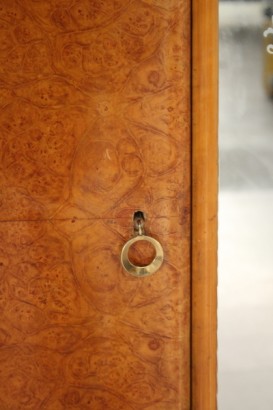 armario, 40 años, decorado, enchapado madera, arce, nogal, hecha en Italia, #modernariato, #mobilio, #dimanoinmano