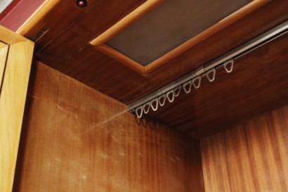 armario, 40 años, decorado, enchapado madera, arce, nogal, hecha en Italia, #modernariato, #mobilio, #dimanoinmano