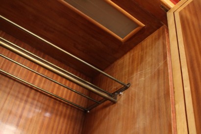 armario, 40 años, decorado, enchapado madera, arce, nogal, hecha en Italia, #modernariato, #mobilio, #dimanoinmano