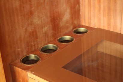 armario, 40 años, decorado, enchapado madera, arce, nogal, hecha en Italia, #modernariato, #mobilio, #dimanoinmano