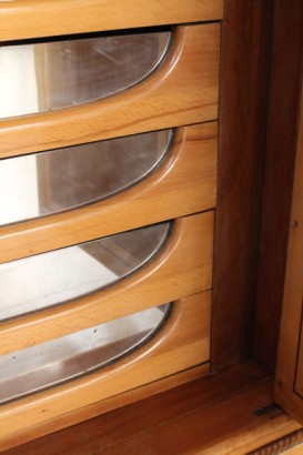 armario, 40 años, decorado, enchapado madera, arce, nogal, hecha en Italia, #modernariato, #mobilio, #dimanoinmano