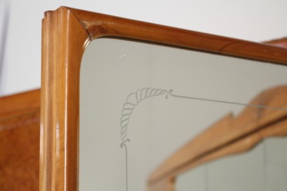 armario, 40 años, decorado, enchapado madera, arce, nogal, hecha en Italia, #modernariato, #mobilio, #dimanoinmano