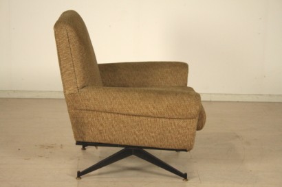Sillón, 50 años, tapicería, tela, metal, hecho en Italia, #modernariato, #poltrone, #dimanoinmano