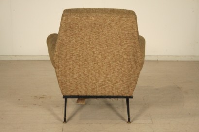 Sillón, 50 años, tapicería, tela, metal, hecho en Italia, #modernariato, #poltrone, #dimanoinmano