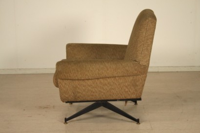 Sillón, 50 años, tapicería, tela, metal, hecho en Italia, #modernariato, #poltrone, #dimanoinmano