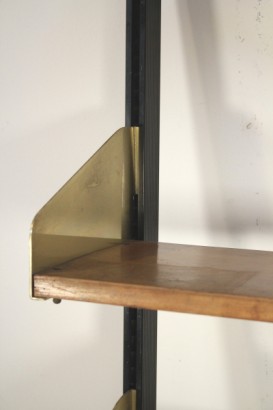 librería, feal, caoba, madera contrachapada, latón, metal, años 50, 60, #modern, #muebles, # {* $ 0 $ *}