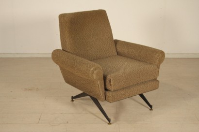 Sillones, 50 años, tapicería, latón metal, tela, hechos en Italia, #modernariato, #poltrone, #dimanoinmano