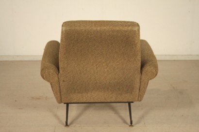 Sillones, 50 años, tapicería, latón metal, tela, hechos en Italia, #modernariato, #poltrone, #dimanoinmano