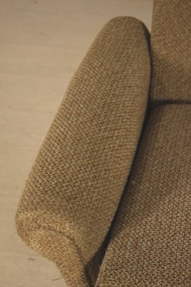 Sillones, 50 años, tapicería, latón metal, tela, hechos en Italia, #modernariato, #poltrone, #dimanoinmano