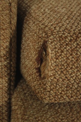 Sillones, 50 años, tapicería, latón metal, tela, hechos en Italia, #modernariato, #poltrone, #dimanoinmano