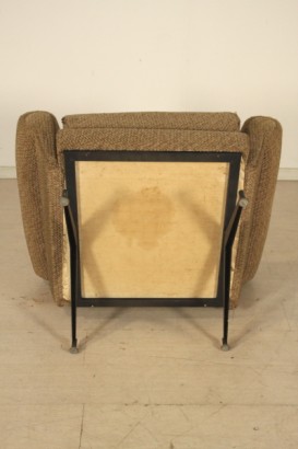 Sillones, 50 años, tapicería, latón metal, tela, hechos en Italia, #modernariato, #poltrone, #dimanoinmano