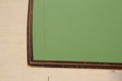 mesa, palo de rosa, vidrio pintado, latón, hecho en Italia, #modernariato, #tavoli, #dimanoinmano