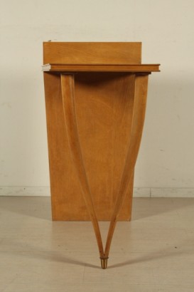 muebles retro, accesorios, consola, consola de 50 años en la haya, consola de madera de haya, virola de cobre amarillo, #dimanoinmano, #modernariato, #complementi