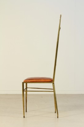 sillas, latón, acolchado, tela, 900, hecha en Italia, #modernariato, #sedie, #dimanoinmano