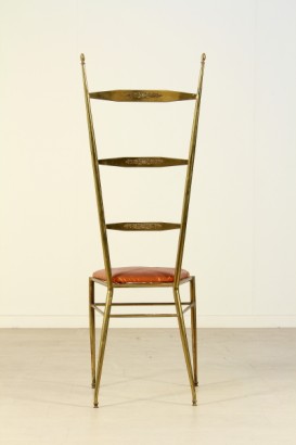 sillas, latón, acolchado, tela, 900, hecha en Italia, #modernariato, #sedie, #dimanoinmano