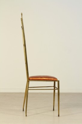 sillas, latón, acolchado, tela, 900, hecha en Italia, #modernariato, #sedie, #dimanoinmano