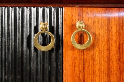 Mobile, de 50 años, madera chapeada, palo de rosa, cristal, hecho en Italia, #modernariato, #mobilio, #dimanoinmano