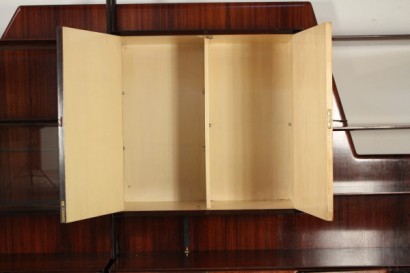 Mobile, de 50 años, madera chapeada, palo de rosa, cristal, hecho en Italia, #modernariato, #mobilio, #dimanoinmano