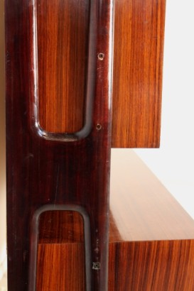 Mobile, de 50 años, madera chapeada, palo de rosa, cristal, hecho en Italia, #modernariato, #mobilio, #dimanoinmano