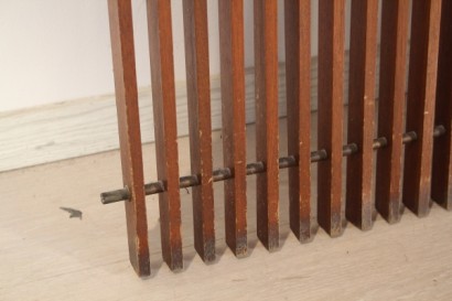 suspensión, 50 años, madera de teca, latón, metal, hecho en Italia, #modernariato, #complementi, #dimanoinmano