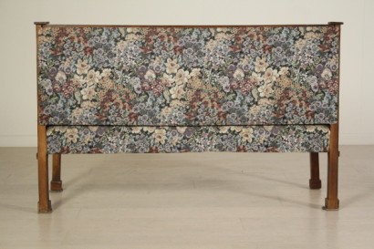 sofá, Imperio, rodapiés, asiento, tapicería, nuez, 800, hecha en Italia, #antiquariato, #sedie, #poltrone, #divani, #dimanoinmano