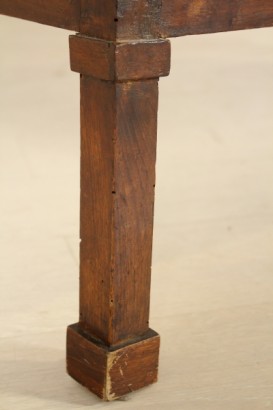 sofá, Imperio, rodapiés, asiento, tapicería, nuez, 800, hecha en Italia, #antiquariato, #sedie, #poltrone, #divani, #dimanoinmano