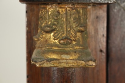 espejo, Psique, Imperio, nuez dorada, 800, hecha en Italia, #antiquariato, #specchi, #cornici, #dimanoinmano