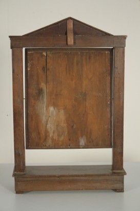 espejo, Psique, Imperio, nuez dorada, 800, hecha en Italia, #antiquariato, #specchi, #cornici, #dimanoinmano