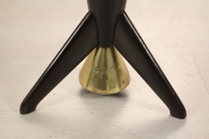 mesa de centro, de 50 años, cristal, ébano, latón, hecha en Italia, #modernariato, #complementi, #dimanoinmano