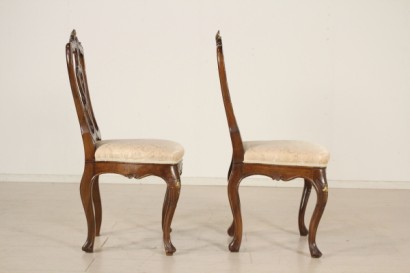 sillas, estilo barroco, dorado, 700, Veneto, nogal, hecha en Italia, #antiquariato, #sedie, #dimanoinmano