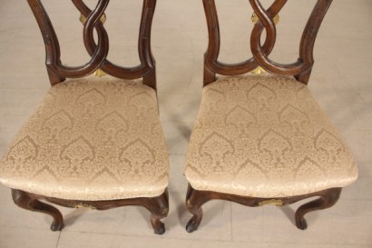 sillas, estilo barroco, dorado, 700, Veneto, nogal, hecha en Italia, #antiquariato, #sedie, #dimanoinmano