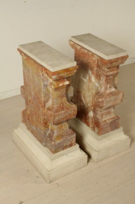 Consol, mármol, mármol rosado, cristal, 800, hecho en Italia, #made en Italia, #antiquariato, #altrimobili, #dimanoinmano