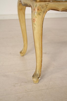 lacado banco, acolchado, policromía, lacado madera estilo, barroco, 900, hecho en Italia, #bottega, #mobiliinstile, #dimanoinmano