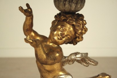 Runde Tische, vergoldet, versilbert, 900, hergestellt in Italien, #bottega, #mobiliinstile, #dimanoinmano