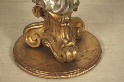 Runde Tische, vergoldet, versilbert, 900, hergestellt in Italien, #bottega, #mobiliinstile, #dimanoinmano